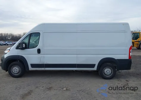 2025 Ram Promaster 2500 Tradesman High Roof 159 Wb W/Pass Seat from USA, damaged, VIN 3C6LRVDG7SE521497